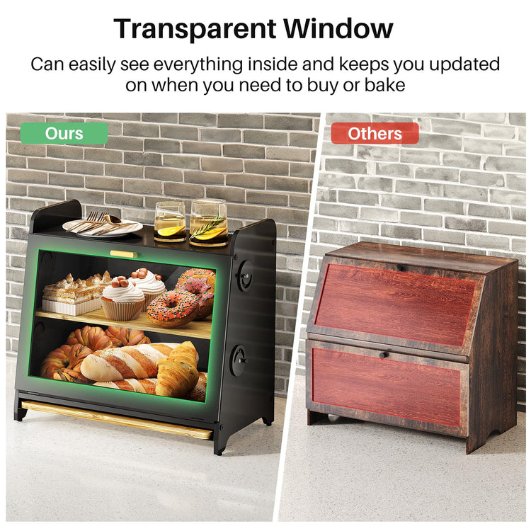 Airtight Bread Box for Kitchen Countertop
