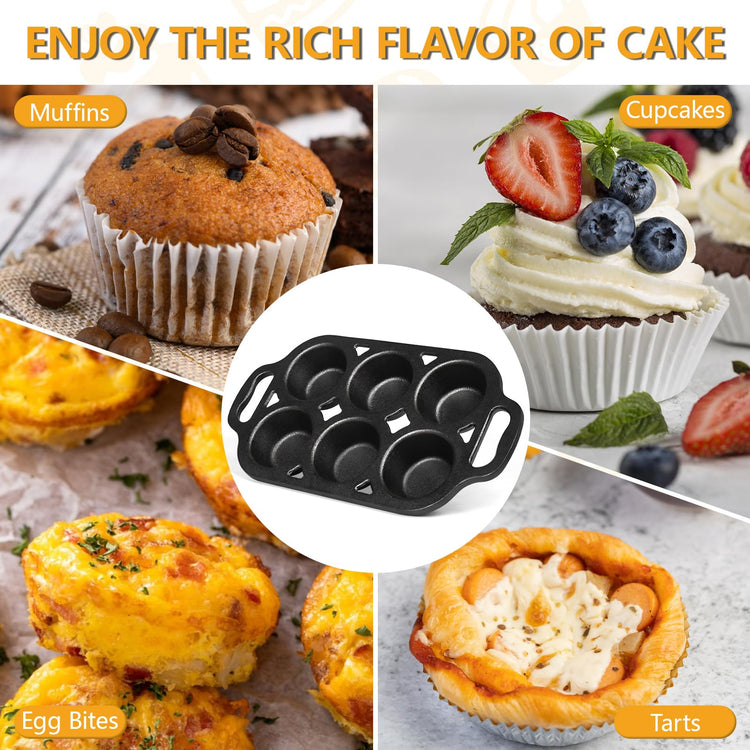 6 Cup Cast Iron Muffin Pan