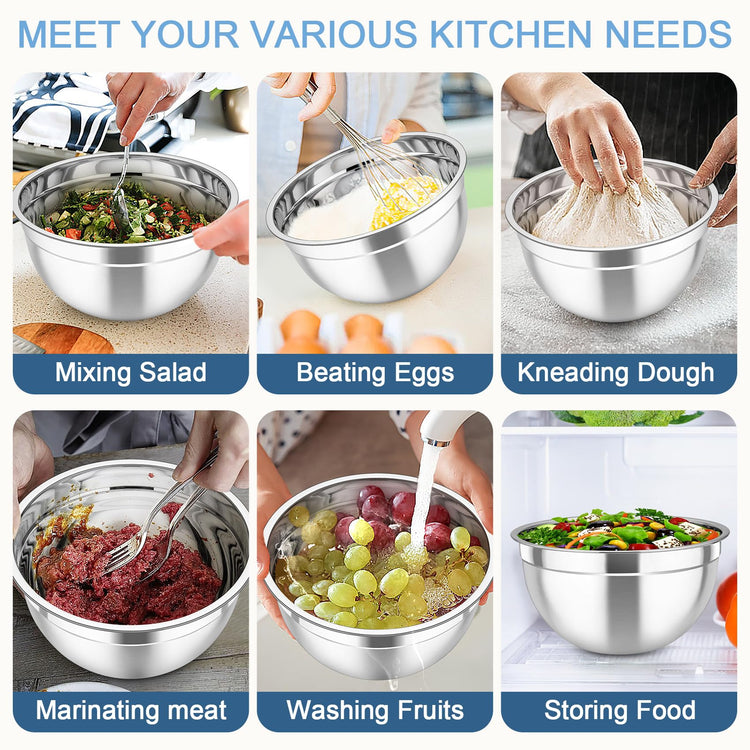 Mixing Bowls with Lids (8 Count)