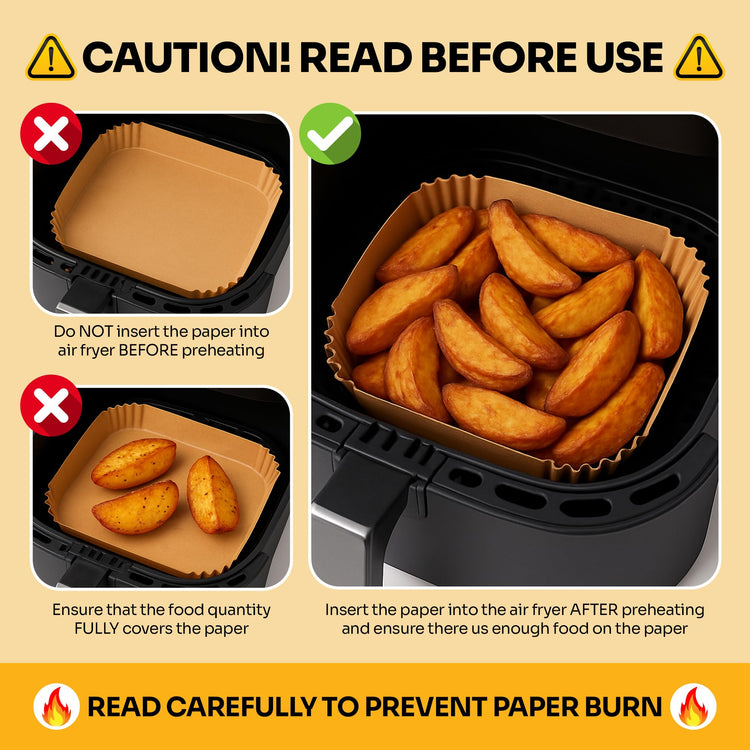 Air Fryer Paper Liners (125 Count)