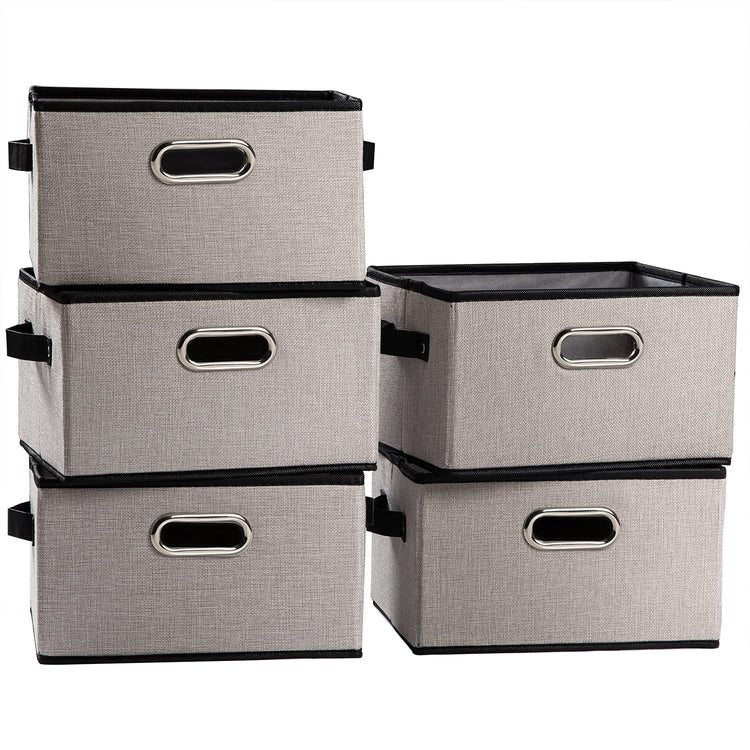 Fodable Storage Baskets for Closet [5 (5 Count)