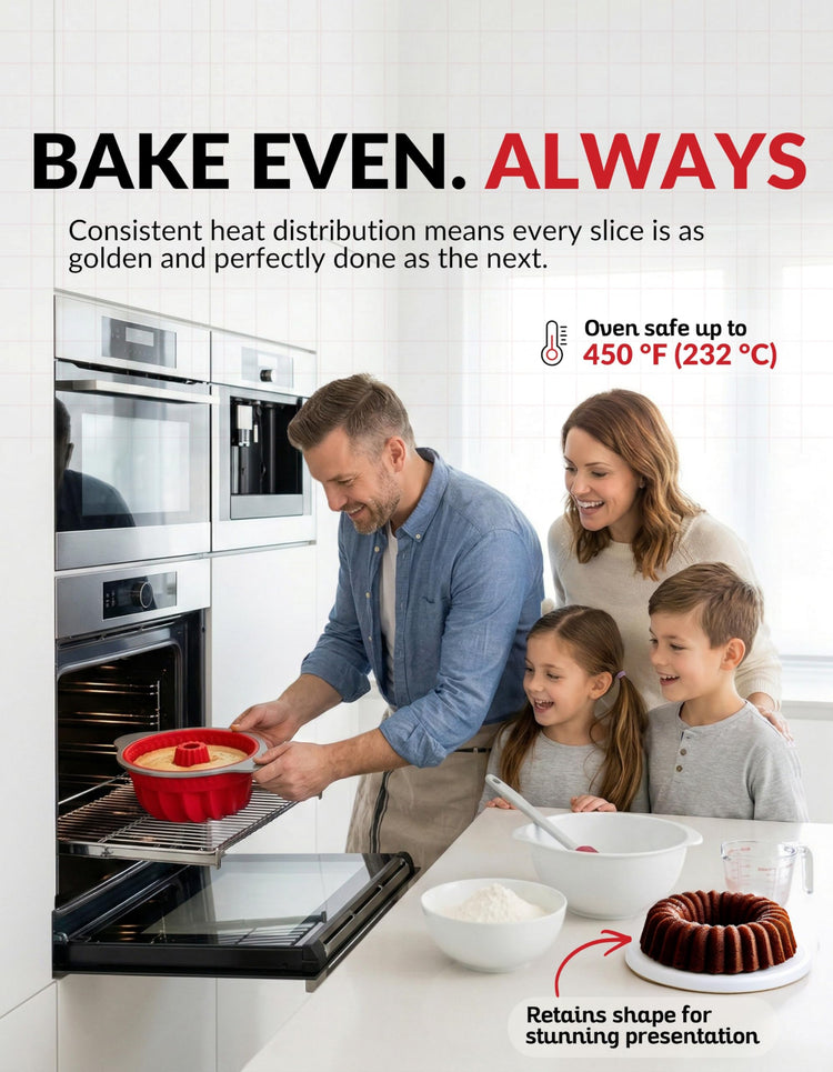 Premium Non Stick Silicone Pound Cake Pan