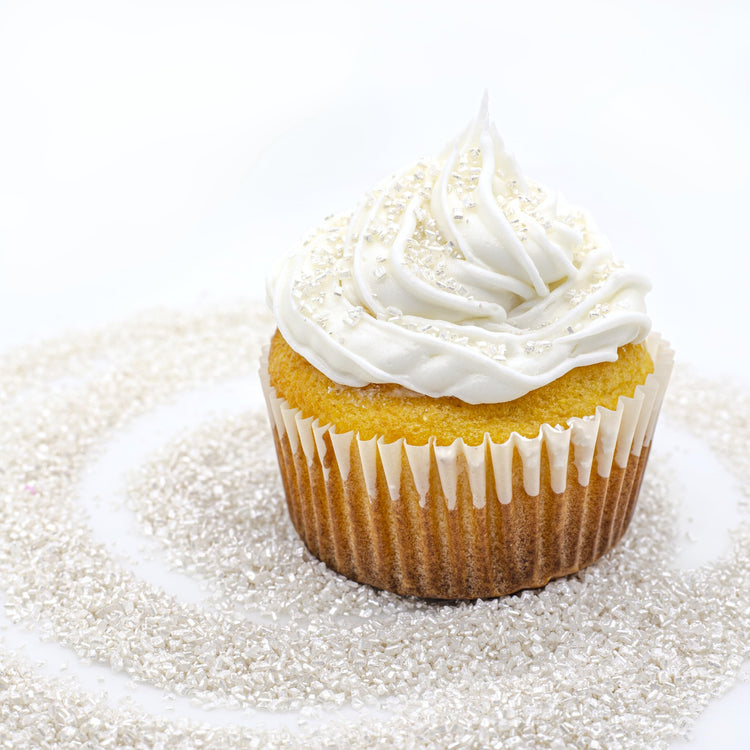 White Pearlized Sugar Sprinkles for Baking (5 Ounce)