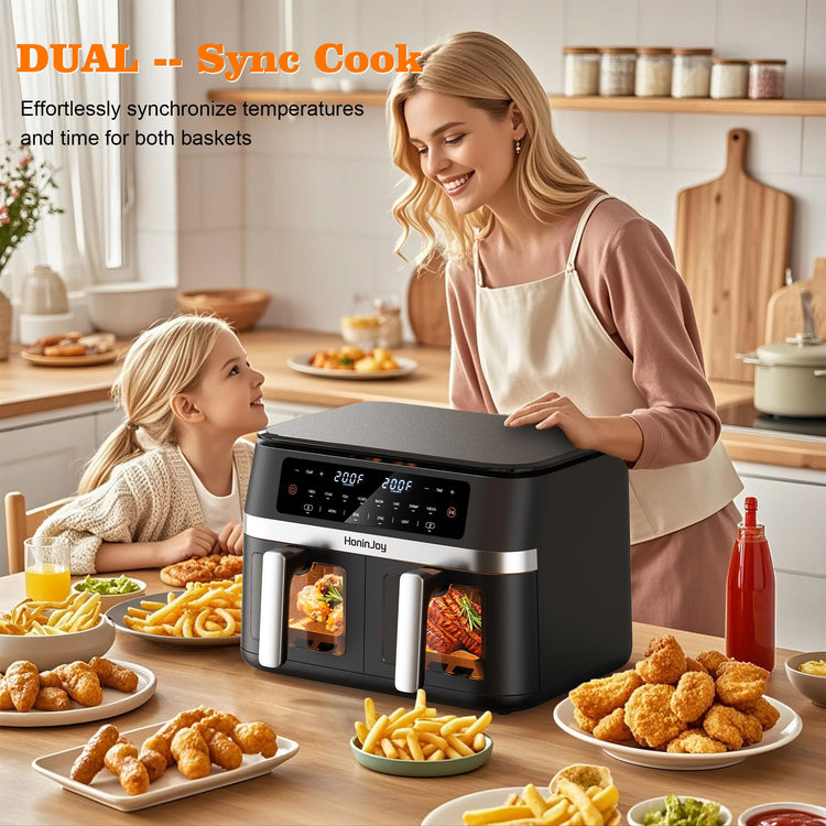 12QT Large Dual Basket Air Fryer 12
