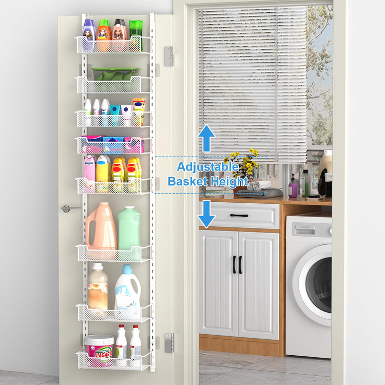 12.3" W Narrow Over the Door Pantry Organizer