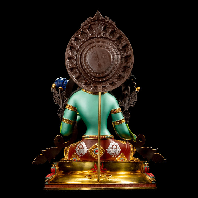 Handmade Copper Buddha Statue Indoor
