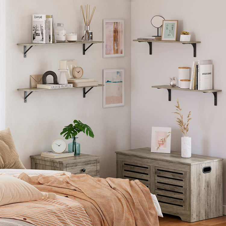 Long Wall Shelves (2 Count)