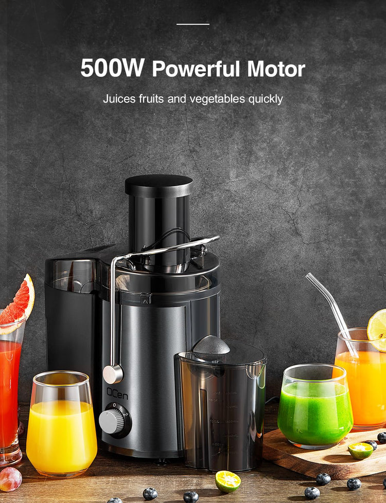 Juicer Machine 800W Centrifugal Juicer with Wide Mouth Feed Chute