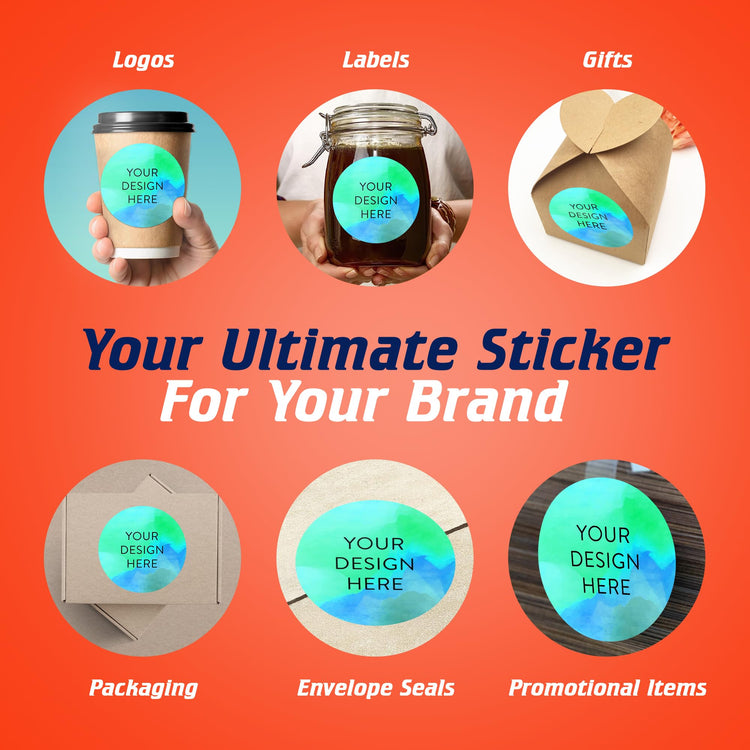 100 Custom Vinyl Stickers (100 Count)