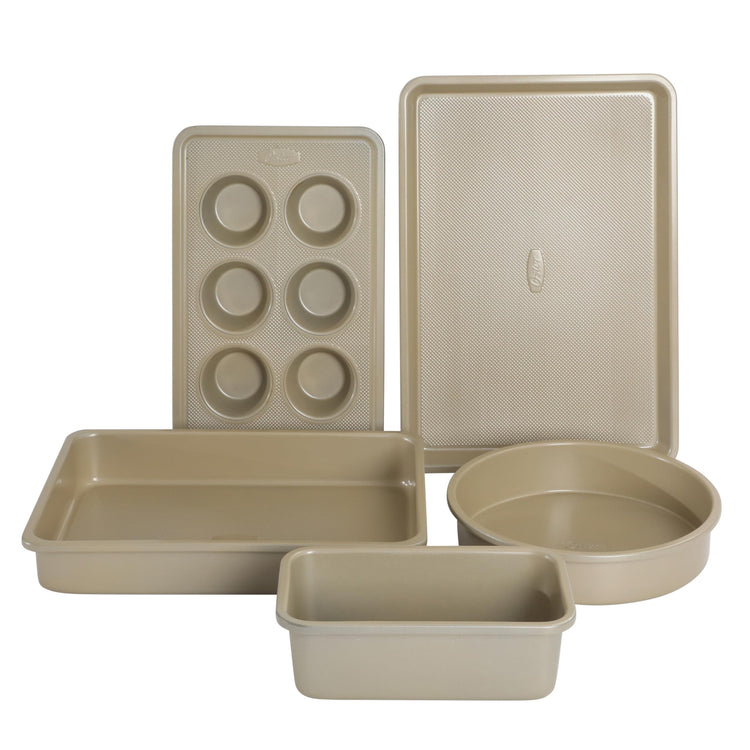 Verlice 5 Piece Carbon Steel Baking Pans Bakeware Set W (5 Count)