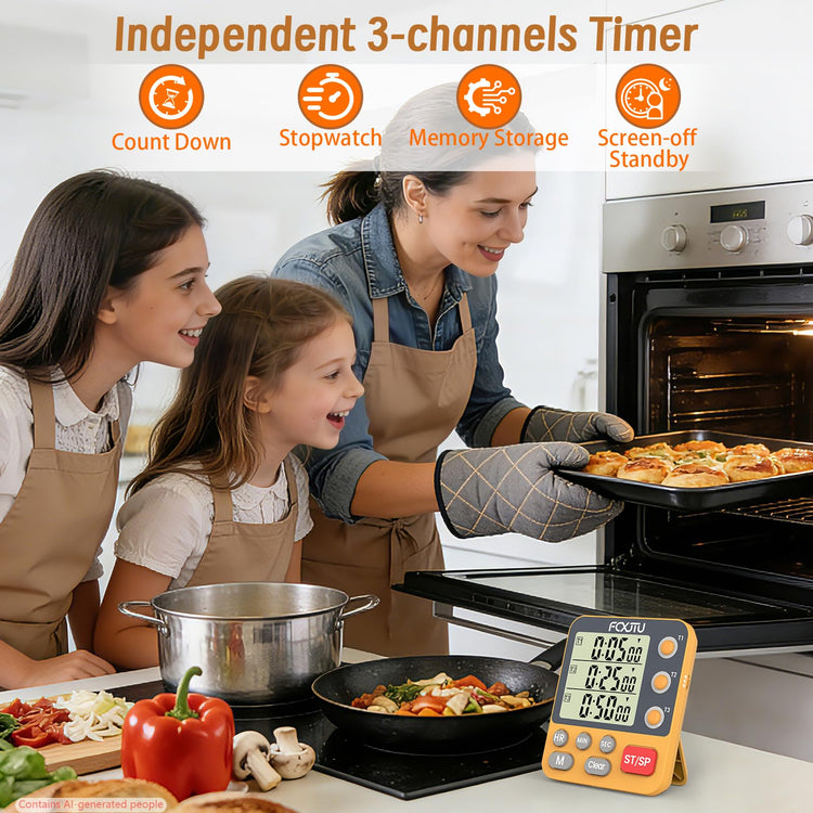 Digital Dual Triple Kitchen Timer