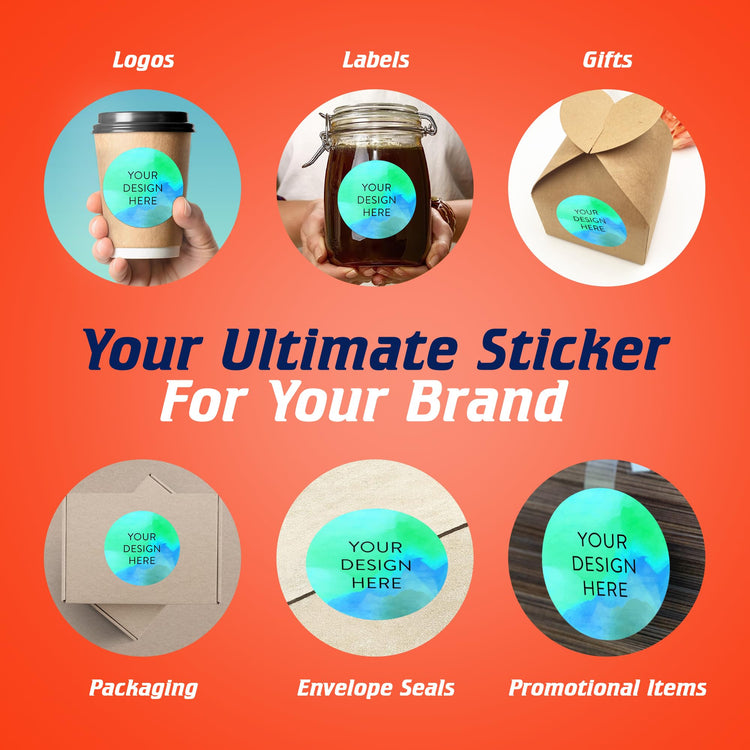 100 Custom Vinyl Stickers (100 Count)