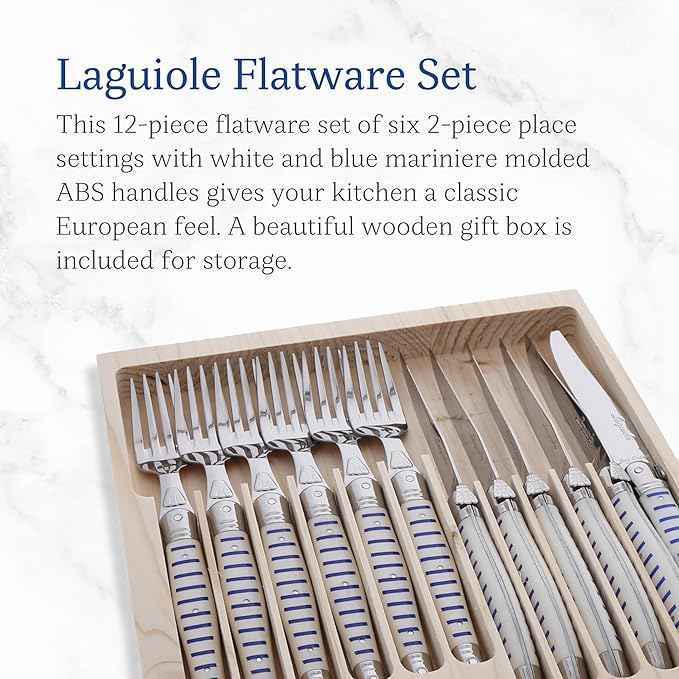 Jean Dubost JD97-15293 12 Piece Cutlery Set 12 Piece Cutlery Set, Mariniere