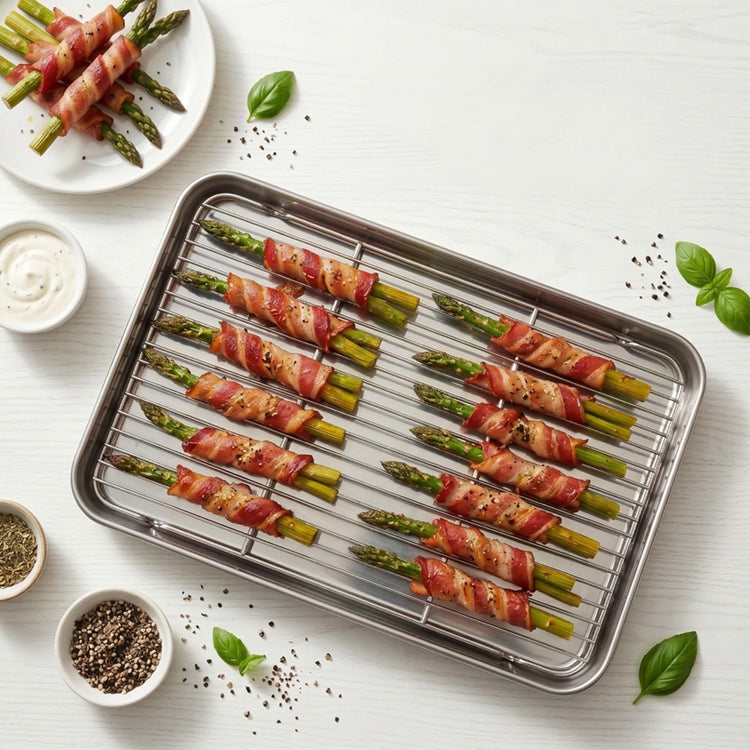 Half Baking Sheet with Wire Cooling Rack (2 Count)