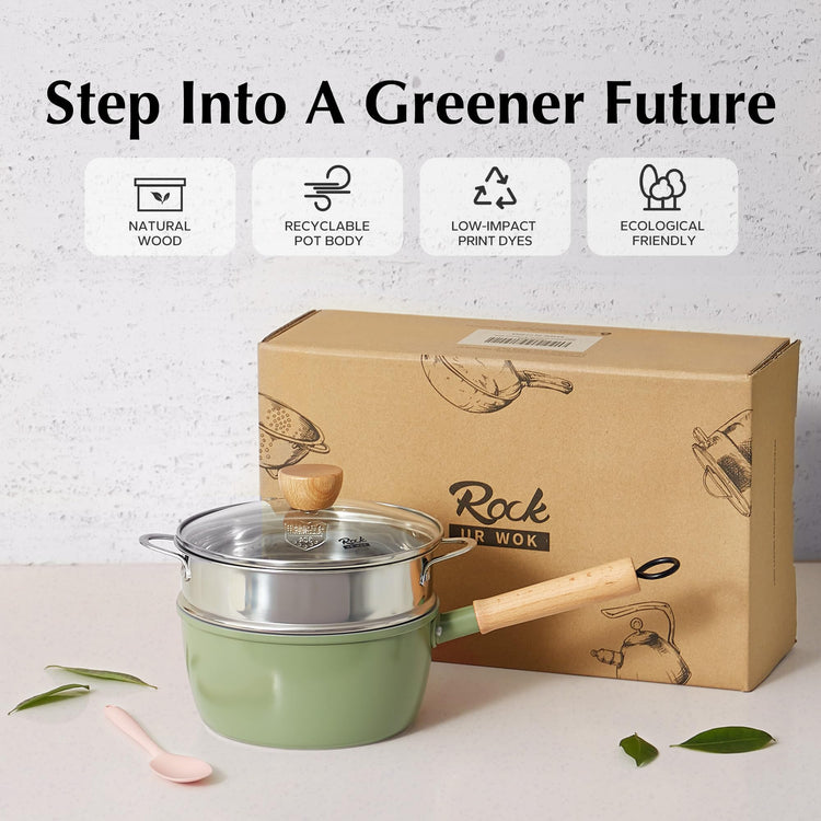Ceramic Nonstick Sauce Pan with Lid
