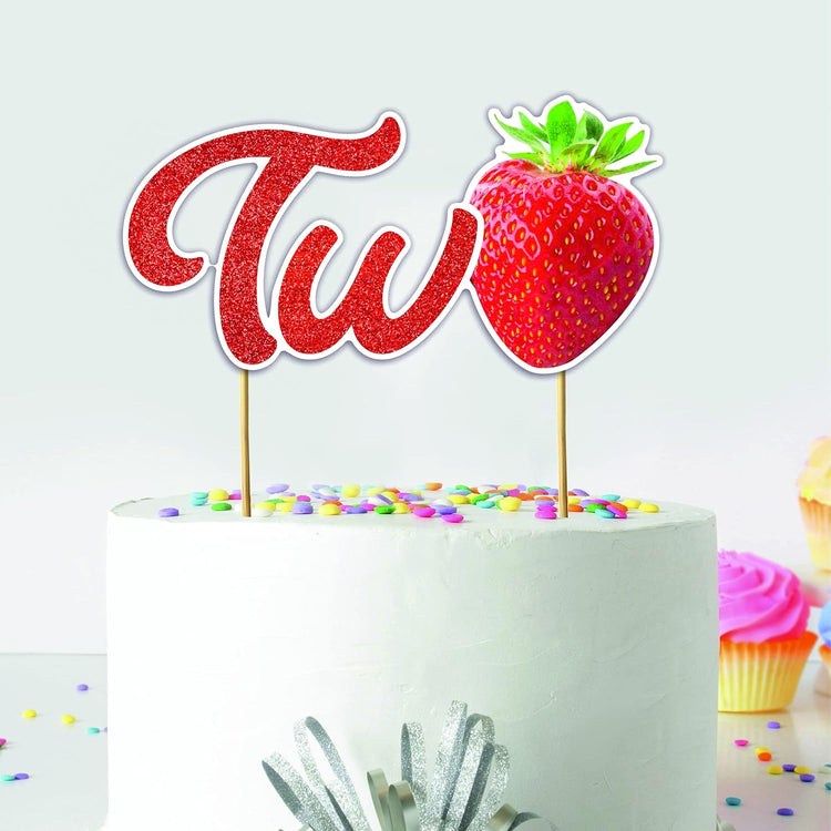 Seyal® Real Strawberry Two Cake Topper