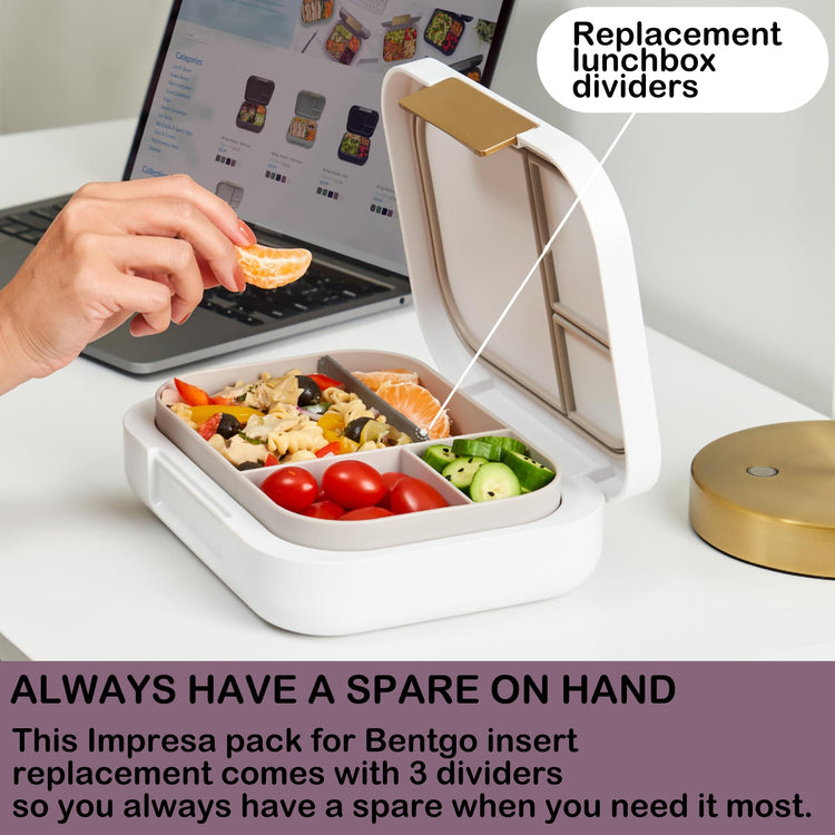 3Pcs Bento Box Replacement Dividers (3 Count)