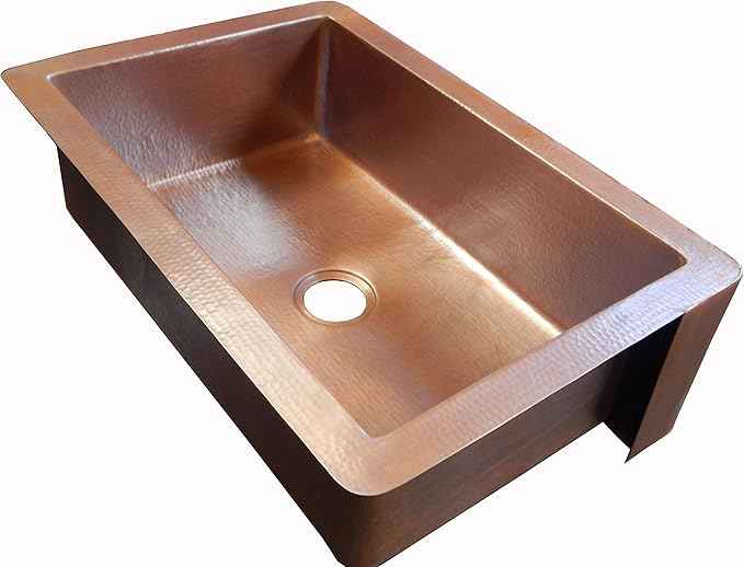 Apron Front Farmhouse Kitchen Mexican Copper Sink Pine Deer