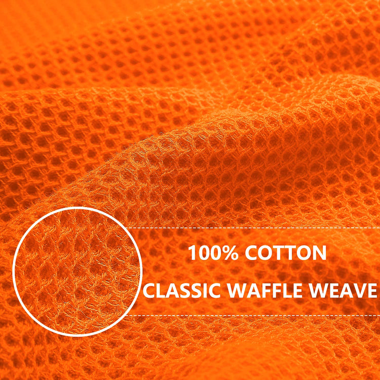 100% Cotton Waffle Weave Kitchen Dish Towels 4 (4 Count)
