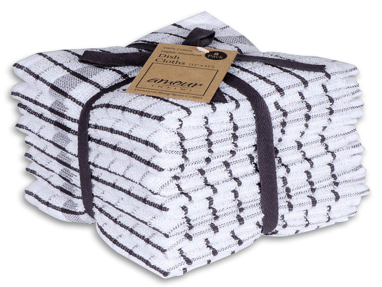 Kitchen Dish Cloths Set of 8 (8 Count)