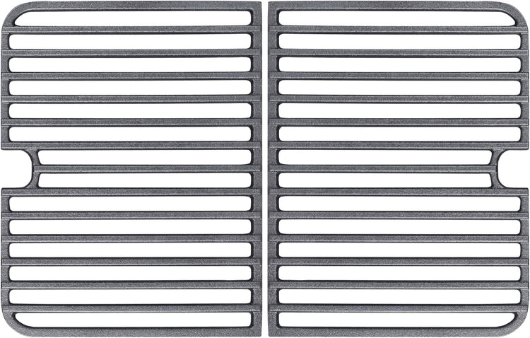 Rectangular Cast Iron Go Grate, Heavy-Duty Grates for Superior Heat Retention & Even Cooking on All Grills, Set of Two (10" x 8")