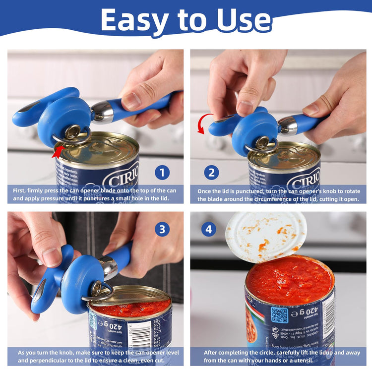 Can Opener Manual Tin Opener Stainless Steel Heavy Duty