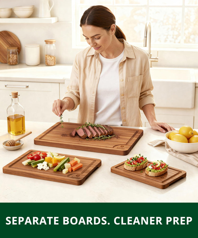 Wooden Cutting Boards for Kitchen Appliances (3 Count)