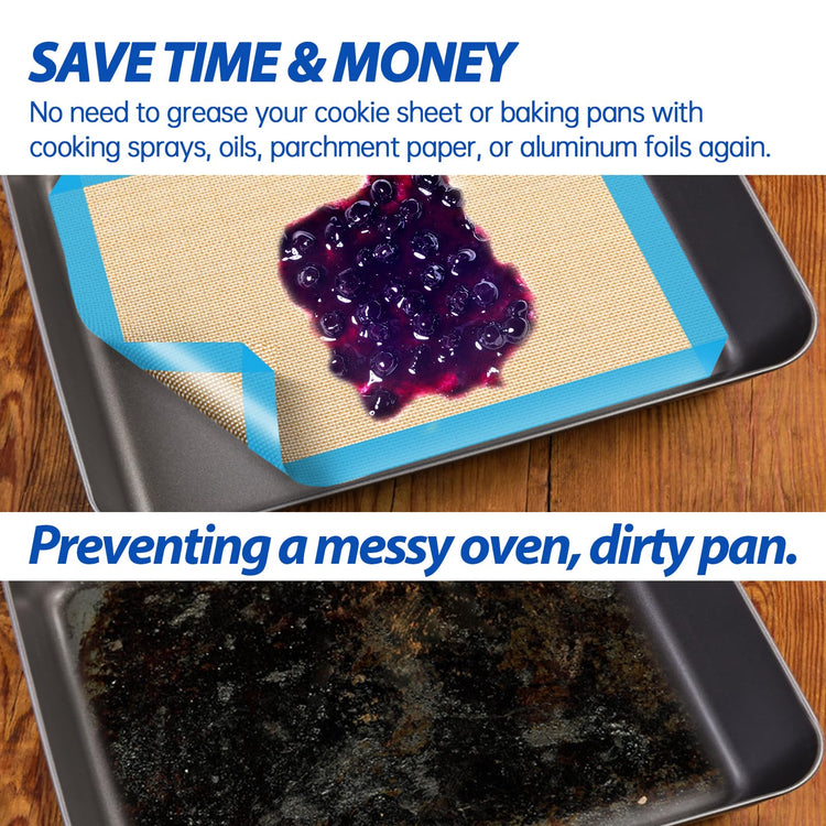 3 Pack Silicone Baking Mats (3 Count)