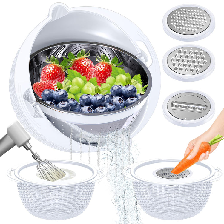 4 1 Colander with Bowl Set