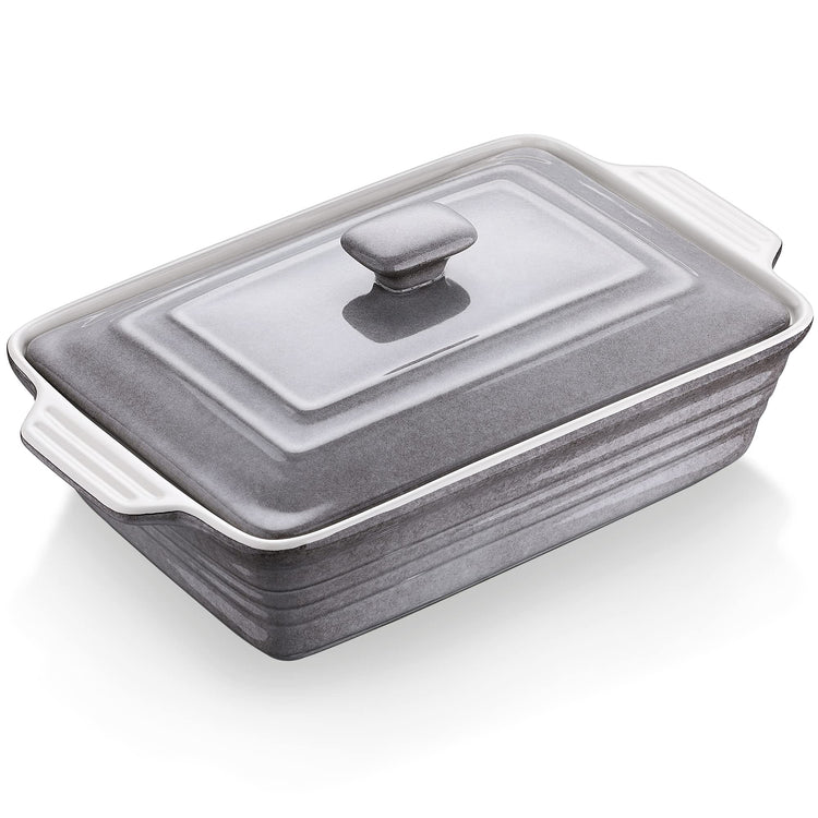 4.5 Quart Ceramic Casserole Dish with Lid