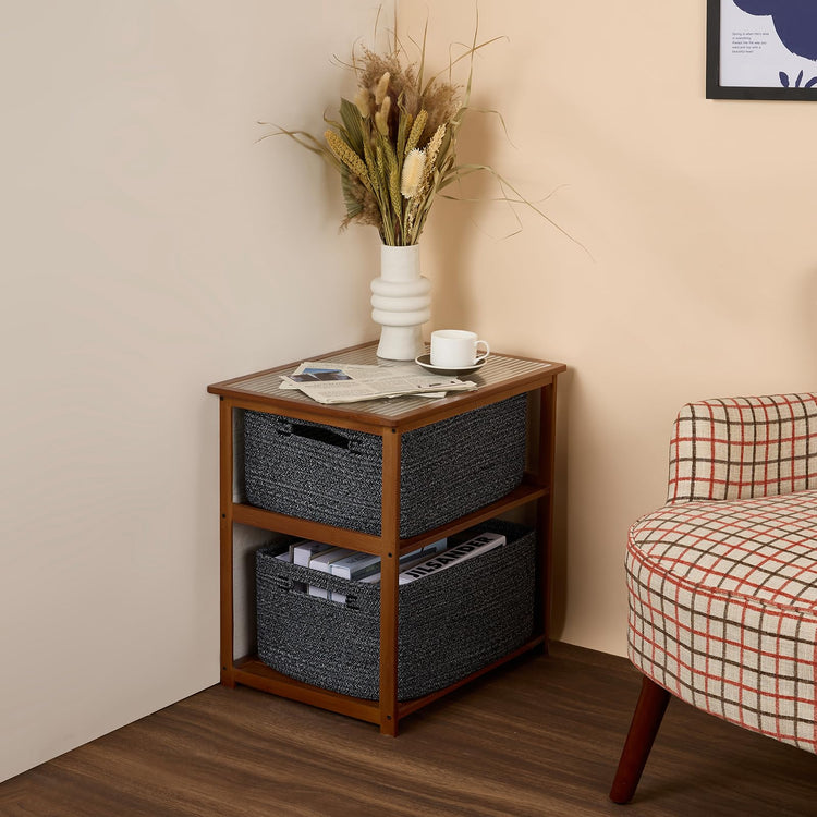 Large Storage Baskets for Shelves (2 Count)