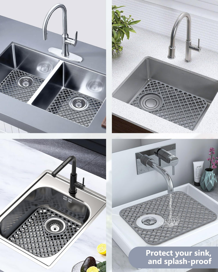 2 Pack Silicone Sink Protectors for Kitchen Sink