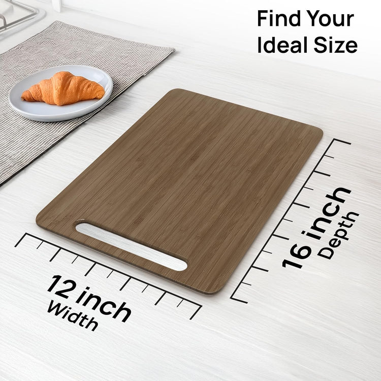 Ibyx Elegant Sliding Tray for Your Coffee Maker & Heavy Kitchen Appliances - Sturdy, Slides Easily from Under The Cabinet (Brown, 12βW x 16βD)