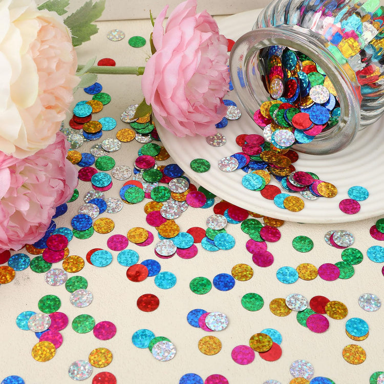 Multicolor Sparkle Foil Confetti Glitter Round Confetti