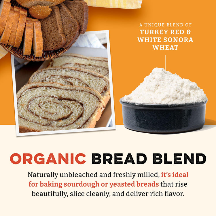 Heritage Organic Bread Flour Blend (40 Ounce)