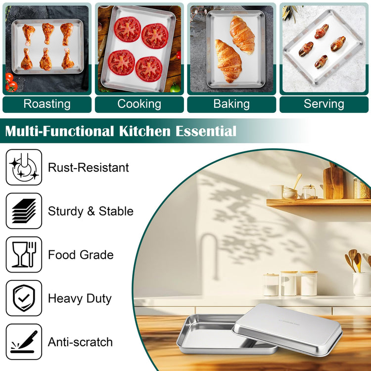Small Baking Sheet with Wire Rack (2 Count)