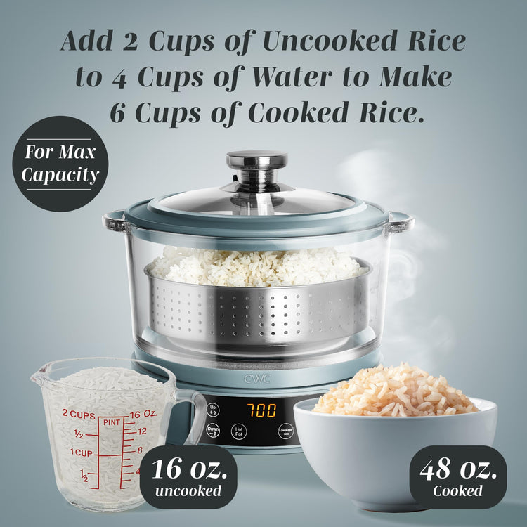 Glass Mini Low Carb Rice Cooker