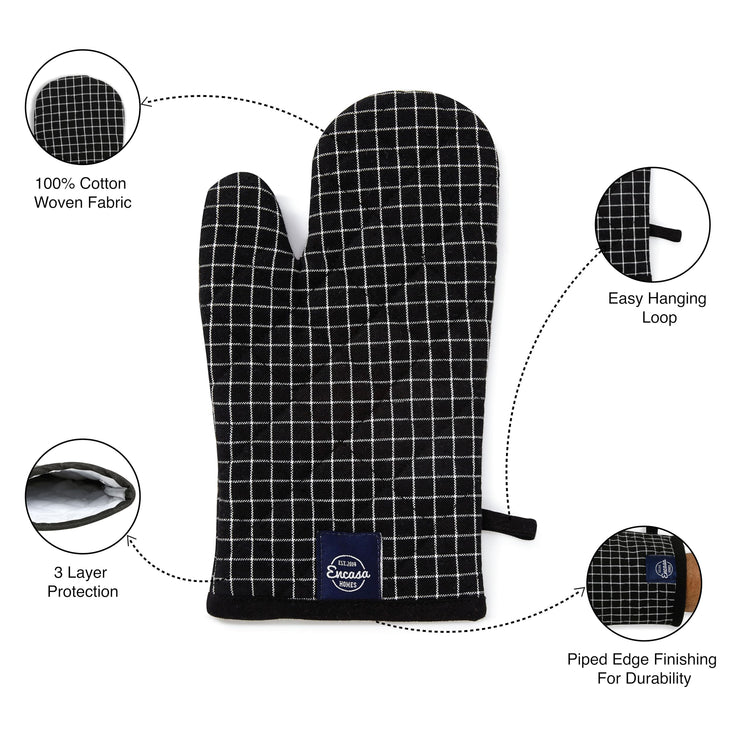 Oven Mitts Heat Resistant Kitchen Gloves (2 count)