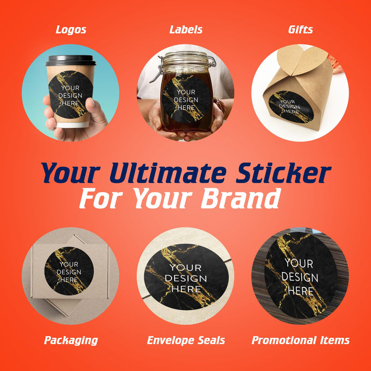 Custom Vinyl Stickers Your Image (100 Count)