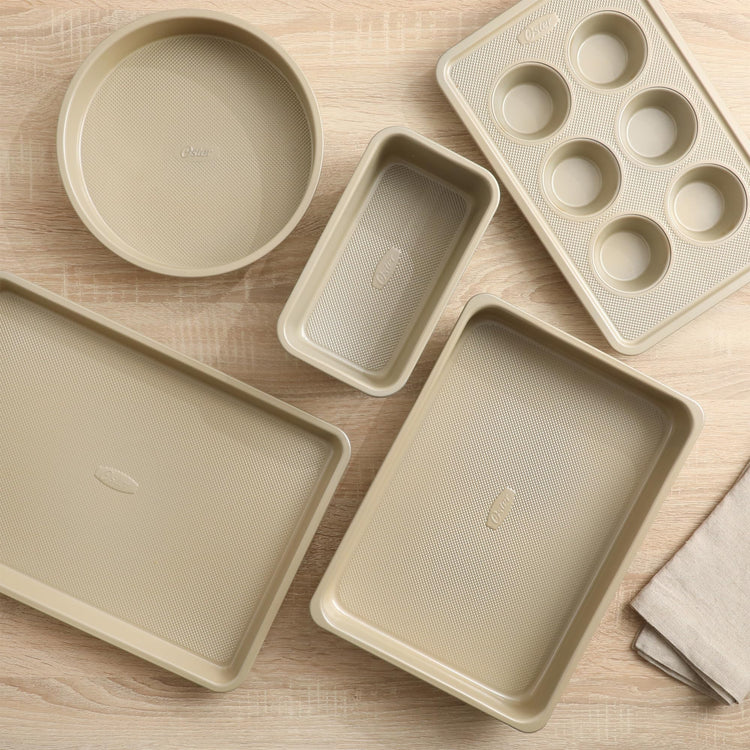 Verlice 5 Piece Carbon Steel Baking Pans Bakeware Set W (5 Count)