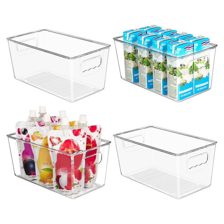 4 Pack Clear Storage Bins (4 Count)