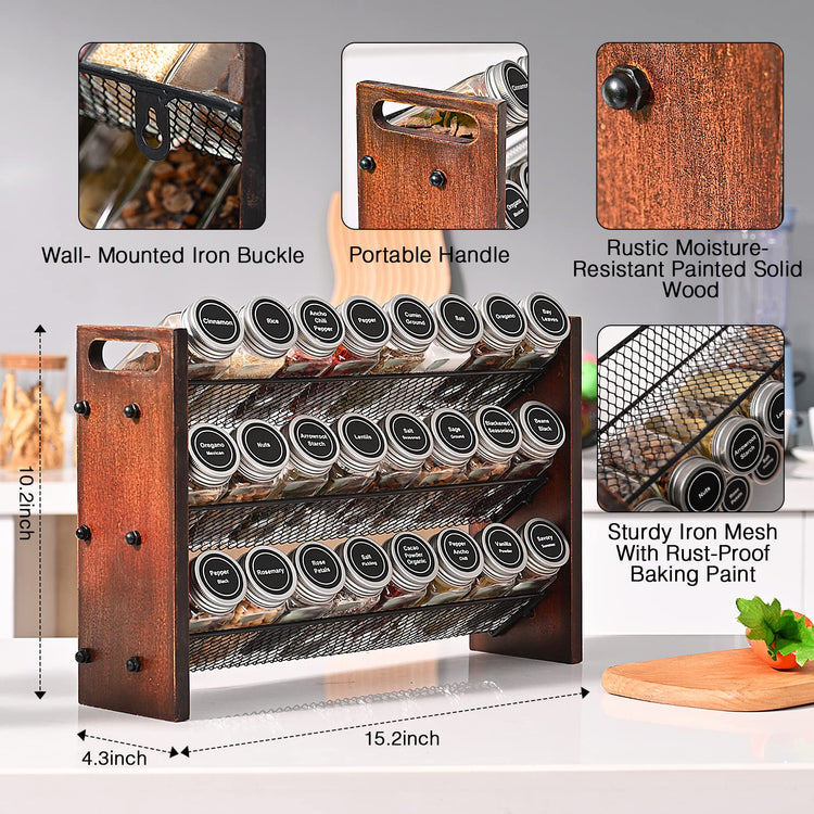 Spice Rack Spice Rack Organizer without Seasoning Jars