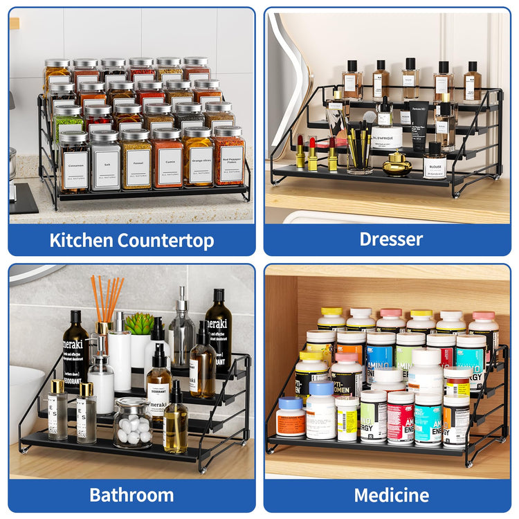 4 Tier Spice Rack for Cabinet