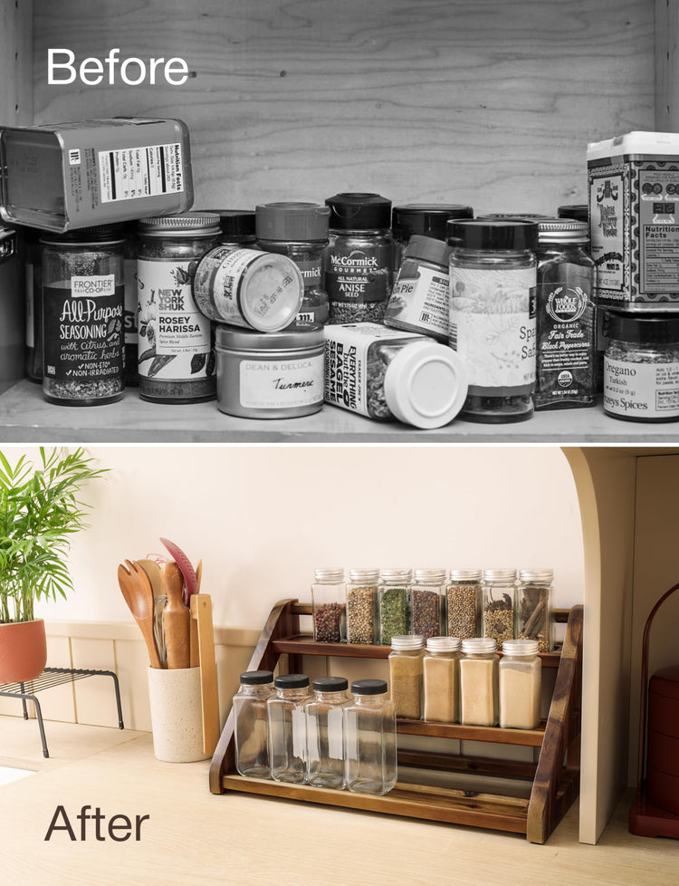 Acacia Wood Spice Rack