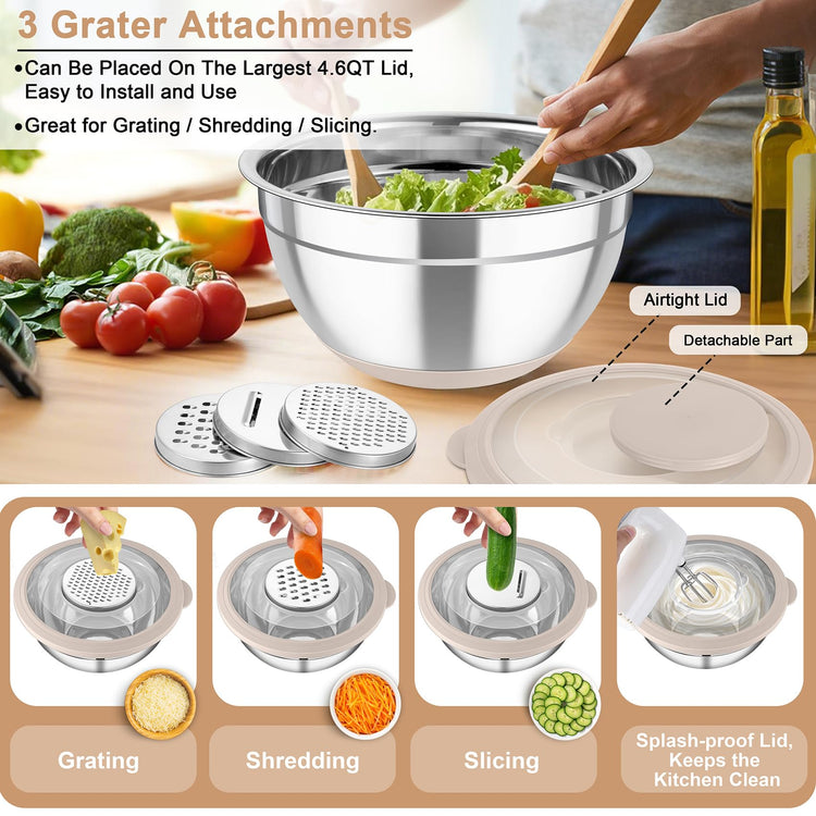 Mixing Bowls with Colander (4 Count)