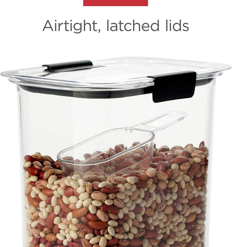 Rubbermaid Brilliance Airtight Food Storage Container | BPA-Free | Dishwasher-Safe | 32oz Capacity | Pack of 2