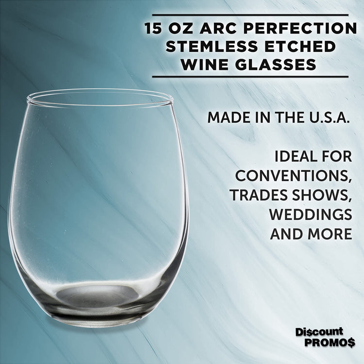 Stemless Wine Glasses in Bulk by ARC Perfection (10 Count)