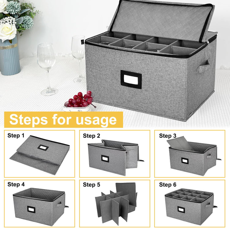 Wine Glass Storage Box