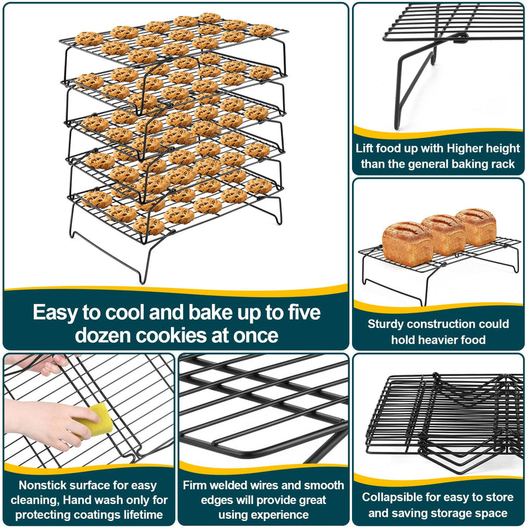 5 Tier Stainless Steel Cooling Rack
