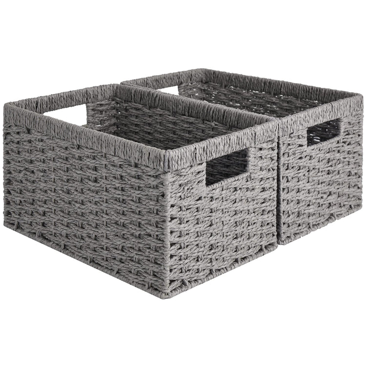 Wicker Storage Baskets (2 Count)